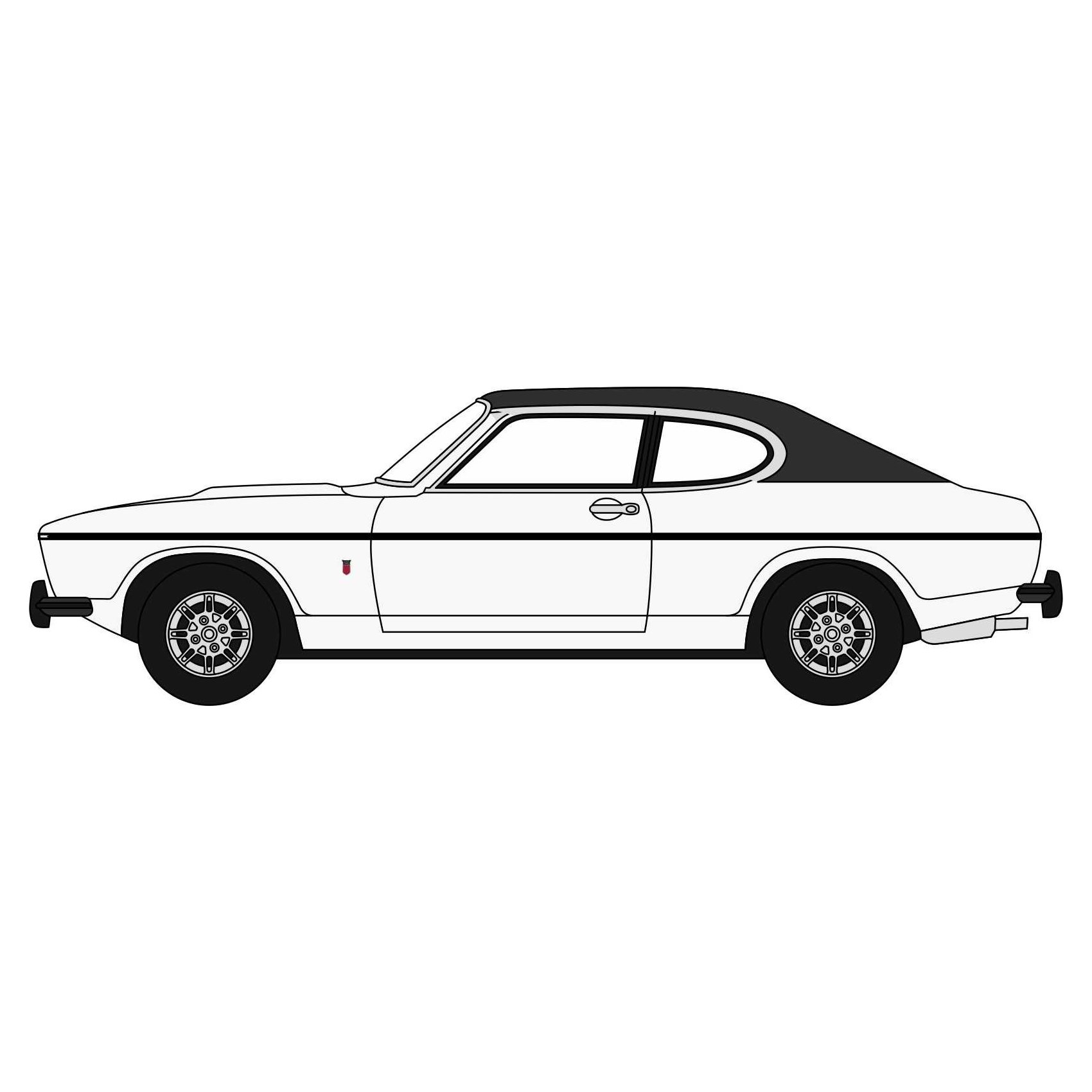 Oxford Diecast 76CPR003 - Ford Capri MK2