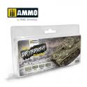 AMMO by Mig AMIG7301 Drybrush Set Green Colors