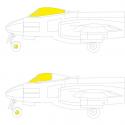 Eduard CX677 Meteor FR.9 Masks - Airfix