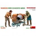 MiniArt 38077 Workers With Concrete Mixer