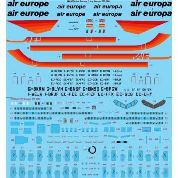 26 Decals 144-1056 Boeing 757-200 Decals Air Europe