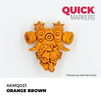 AK Interactive AKMQ023 QUICK MARKER - Orange Brown