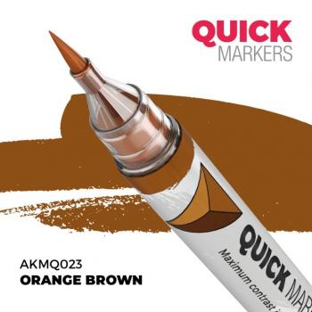 AK Interactive AKMQ023 QUICK MARKER - Orange Brown