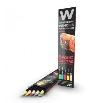 AK Interactive AK10045 Weathering Pencils - Basic