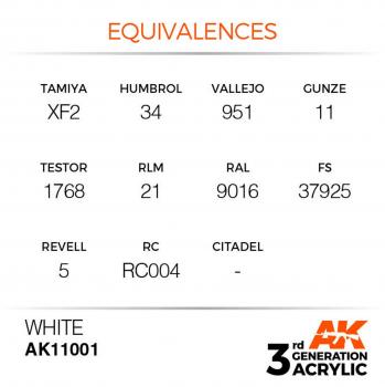 AK Interactive AK11001 AK 3GEN - White