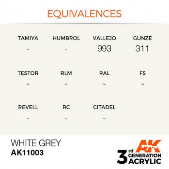 AK Interactive AK11003 AK 3GEN - White Grey