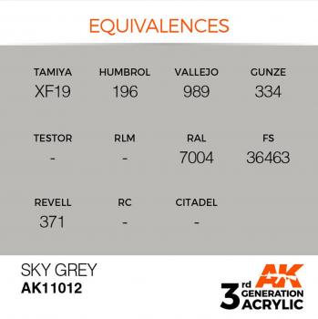 AK Interactive AK11012 AK 3GEN - Sky Grey