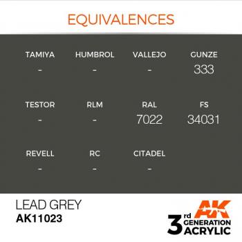 AK Interactive AK11023 AK 3GEN - Lead Grey