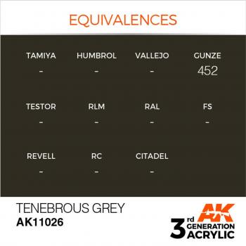 AK Interactive AK11026 AK 3GEN - Tenebrous Grey