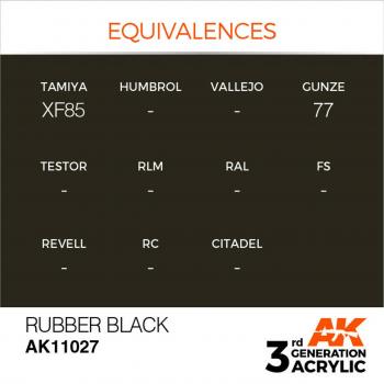 AK Interactive AK11027 AK 3GEN - Rubber Black