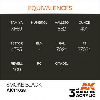 AK Interactive AK11028 AK 3GEN - Smoke Black