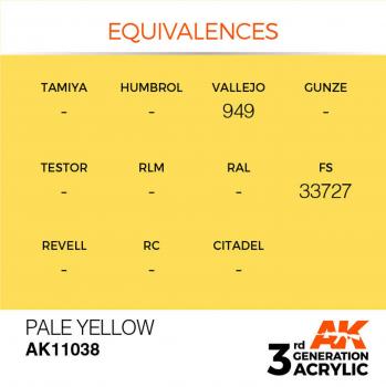 AK Interactive AK11038 AK 3GEN - Pale Yellow