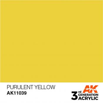 AK Interactive AK11039 AK 3GEN - Purulent Yellow