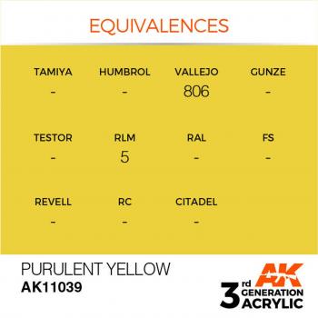 AK Interactive AK11039 AK 3GEN - Purulent Yellow