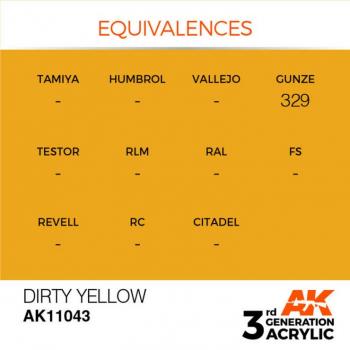 AK Interactive AK11043 AK 3GEN - Dirty Yellow