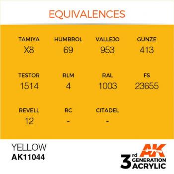 AK Interactive AK11044 AK 3GEN - Yellow