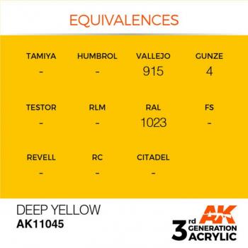 AK Interactive AK11045 AK 3GEN - Deep Yellow