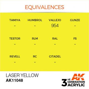 AK Interactive AK11048 AK 3GEN - Laser Yellow