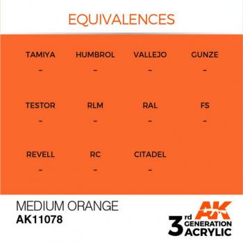 AK Interactive AK11078 AK 3GEN - Medium Orange