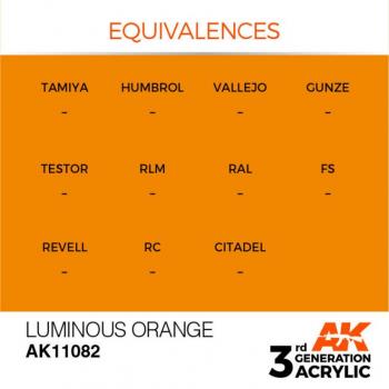 AK Interactive AK11082 AK 3GEN - Luminous Orange