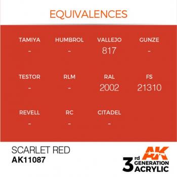 AK Interactive AK11087 AK 3GEN - Scarlet Red