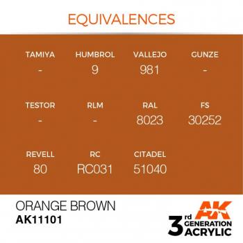 AK Interactive AK11101 AK 3GEN - Orange Brown