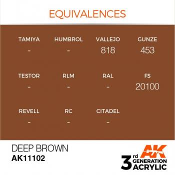 AK Interactive AK11102 AK 3GEN - Deep Brown