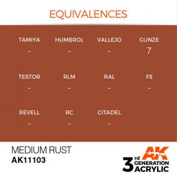 AK Interactive AK11103 AK 3GEN - Medium Rust