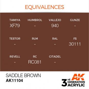 AK Interactive AK11104 AK 3GEN - Saddle Brown