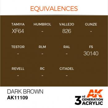 AK Interactive AK11109 AK 3GEN - Dark Brown