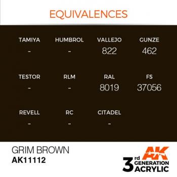 AK Interactive AK11112 AK 3GEN - Grim Brown