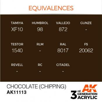 AK Interactive AK11113 AK 3GEN - Chocolate (Chipping)