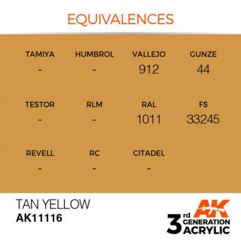 AK Interactive AK11116 AK 3GEN - Tan Yellow
