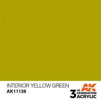 AK Interactive AK11138 AK 3GEN - Interior Yellow Green