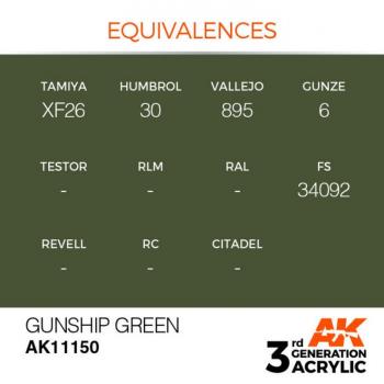 AK Interactive AK11150 AK 3GEN - Gunship Green