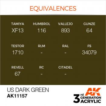 AK Interactive AK11157 AK 3GEN - US Dark Green