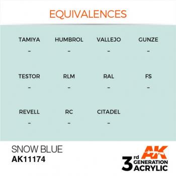 AK Interactive AK11174 AK 3GEN - Snow Blue