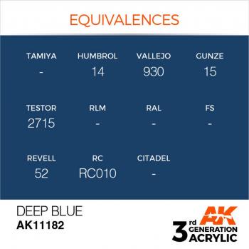 AK Interactive AK11182 AK 3GEN - Deep Blue