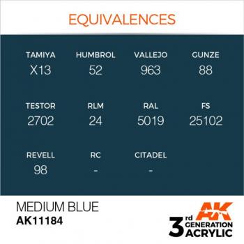 AK Interactive AK11184 AK 3GEN - Medium Blue