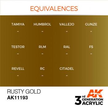 AK Interactive AK11193 AK 3GEN - Rusty Gold