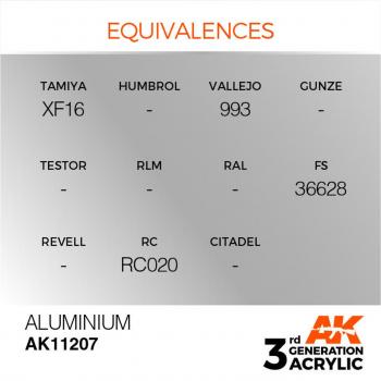 AK Interactive AK11207 AK 3GEN - Aluminium - Metallic