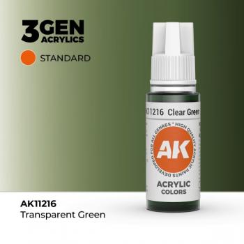 AK Interactive AK11216 AK 3GEN - Clear Green