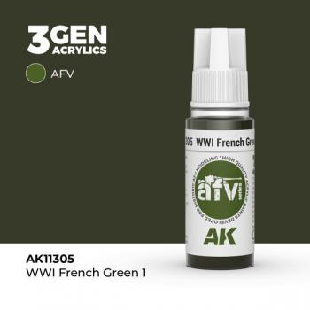 AK Interactive AK11305 AK 3GEN - WWI French Green 1