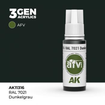 AK Interactive AK11316 AK 3GEN - RAL 7021 Dunkelgrau