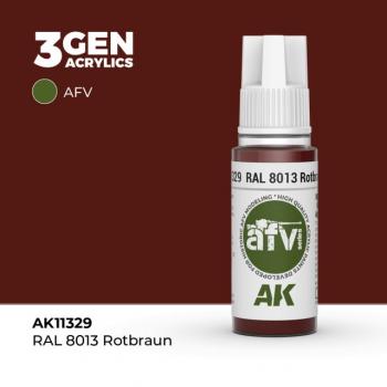 AK Interactive AK11329 AK 3GEN - RAL 8013 Red Brown