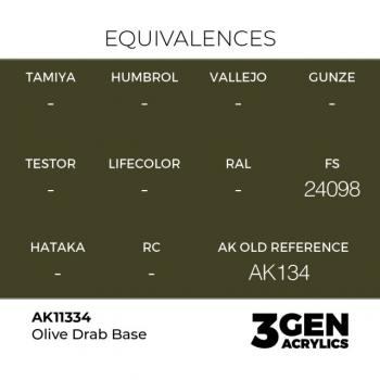 AK Interactive AK11334 AK 3GEN - Olive Drab Base