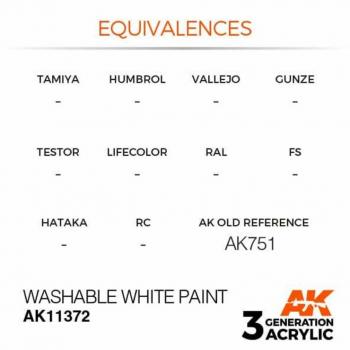 AK Interactive AK11372 AK 3GEN - Washable White Paint