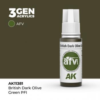 AK Interactive AK11381 AK 3GEN - British Olive Green PFI