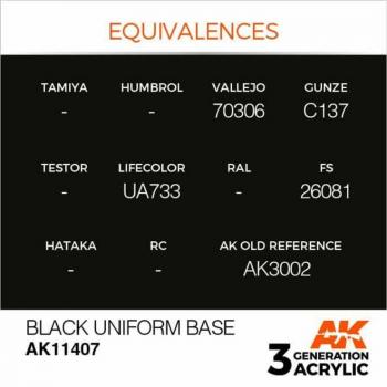 AK Interactive AK11407 AK 3GEN - Black Uniform Base