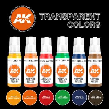 AK Interactive AK11758 Transparent Colors